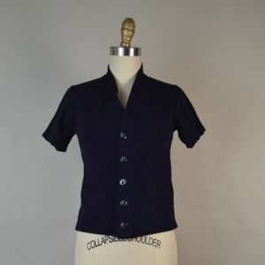 2 for $30 -Vintage 1960s Sweater Vest With Pockets